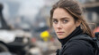 © Ari - Canadian special force woman in tactical gear at ruins of buildings in conflict area