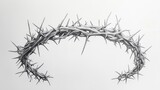 Intricate Thorny Crown Depicting Symbolism of Suffering and Sacrifice