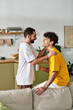 © Bliss - Joyful moments shared between a loving couple in a modern apartment