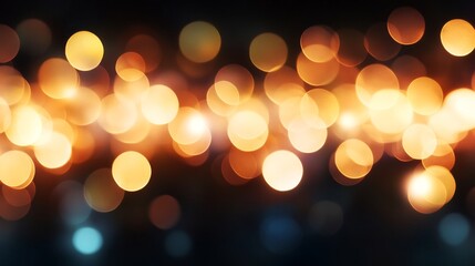 blurred fireworks bursting in festive night sky with copyspace