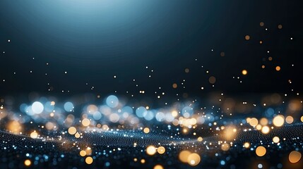 Wall Mural - futuristic technology concept showcasing planet earth connected by glowing fiber optics in a dark co