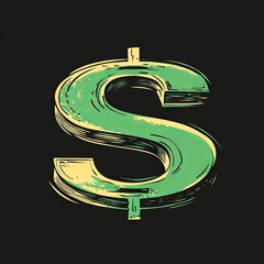 Wall Mural - Dollar logo on isolated background