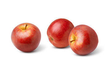 Wall Mural - Red apple on white