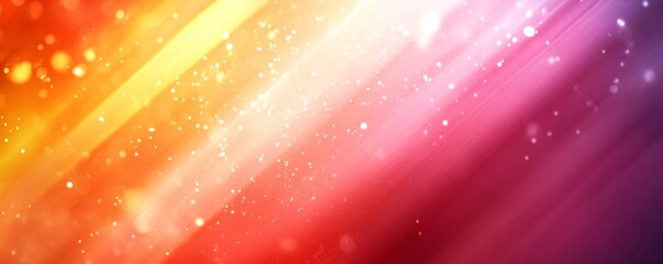 Poster - Abstract light beams and particles creating festive background design