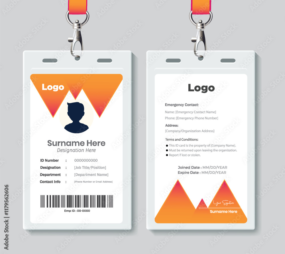 Modern and creative business id card template. corporate id card design ...