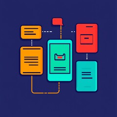 Mobile app workflow, data connection