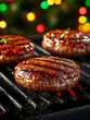 © Anurak - Grilling delicious beef burgers backyard bbq food photography festive atmosphere close-up culinary delight