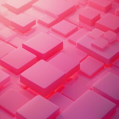 Aufkleber - Pink Cubes Pattern Background