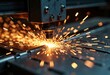 © LTh - Metal drill sparks fly cutting material