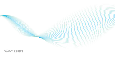 wave flowing liquid line abstract background. black and white vector design 3d lines in perspective,