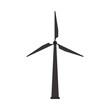 © Alam - Wind Turbine Illustration on White Background – Clean Energy Art