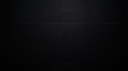 creative hole net grate on black background, Industrial background. Black metal surface with regular round holes as texture