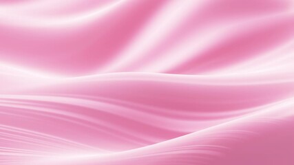 Wall Mural - Pink abstract curves with shadow and light background, 3d rendering.