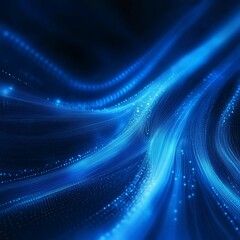 Wall Mural - this stunning abstract background features blue light rays, ideal for themes of science, technology,