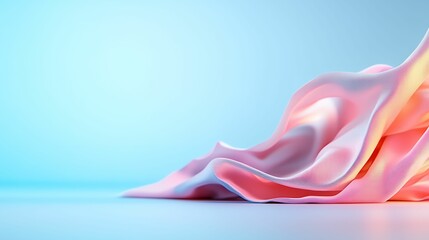 Canvas Print - pink fabric is laying on a white surface