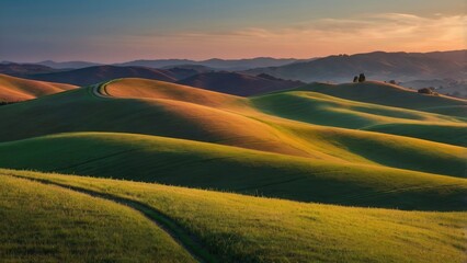 Canvas Print - landscape in rolling hills 