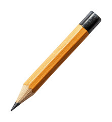 Artistic display of a sharpened wooden pencil on a high fidelity close-up creative concept isolated on transparent background png