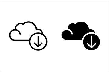 Cloud icon vector for web and mobile app. cloud sign and symbol