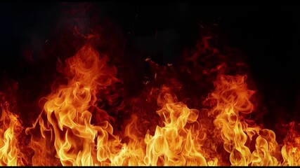 Aufkleber - Fire flame texture for banner background burn abstract lights burning big flame