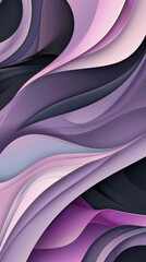 Aufkleber - Swirling waves of purple and pink intertwine, creating a vibrant abstract design that evokes movement and energy