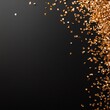 © Tondone - A captivating image of shimmering golden confetti scattered against a sleek black background, perfect for celebrations, parties, or festive events, adding a touch of elegance and f