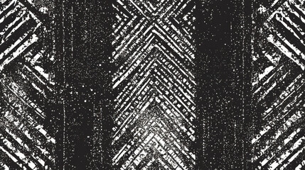 Aufkleber - An intricate pattern features bold black and white lines arranged in geometric shapes. The design creates a visually striking and engaging composition full of texture and style