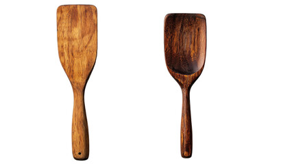 Unique handcrafted wooden spatula and scoop set perfect for culinary enthusiasts and kitchens