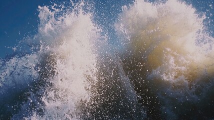 Wall Mural - A person riding a surfboard on a wave in the ocean, great for beach or water sports related themes