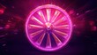 © Chotijah - A radiant pink and gold wheel of fortune glows brightly