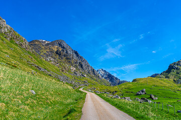 Mannen hike path, Lofoten Islands, Norway