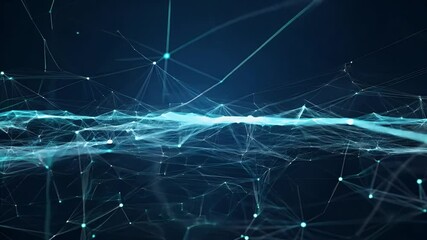 Wall Mural - particles data cyberspace network digital digital concept connections digital cyberspace network tec