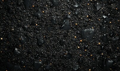 Wall Mural - Black pepper background, peppercorns texture top view