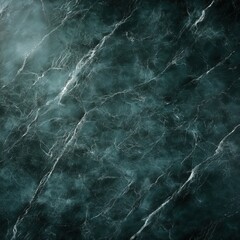 Wall Mural - Polished dark green marble with natural vein patterns and smooth texture