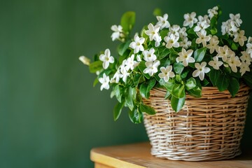 Canvas Print - White Flowers Basket