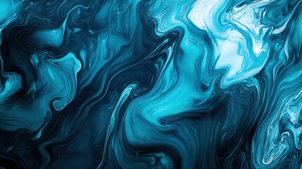 Wall Mural - cyan random painted background