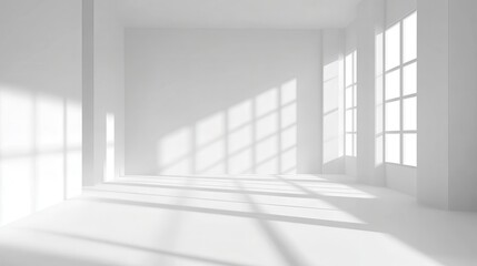 Wall Mural - high quality 8kThe white background image simulates the lighting of a photo studio that can put things or text on it.