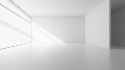 Wall Mural - high quality 8kThe white background image simulates the lighting of a photo studio that can put things or text on it.