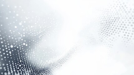 Wall Mural - halftone white & grey background. dotted abstract illustration on white isolated background. dots ba