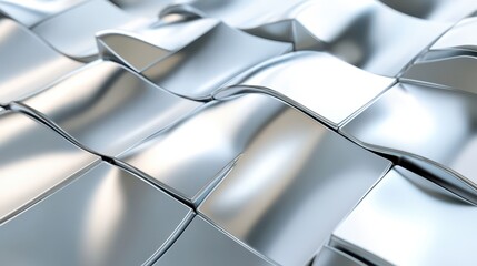 Wall Mural - Abstract background for wallpaper, pattern and label on website. Light silver metal texture or shiny metallic gradient. Empty white and grey background. 3d rendering design. blank backdrop.Abstract