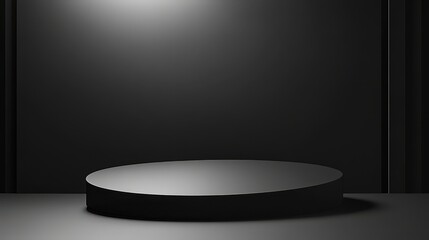 Wall Mural - gray background, black and grey abstract wall and studio room, can be used present your product