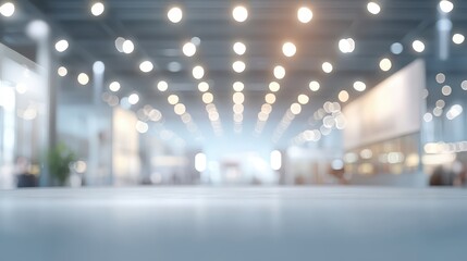 Wall Mural - light room with blurry grey background for show product on stage to advertise. wallpaper.