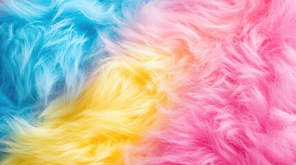 Wall Mural - fuzzy pink blue yellow background gradient
