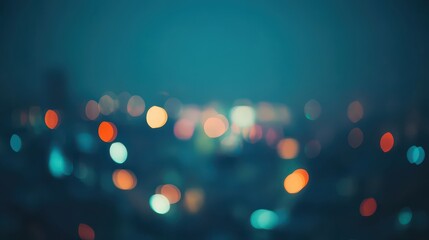 Wall Mural - Blurred heart bokeh background with abstract motion of city lights at nightBlurred heart bokeh background with abstract motion of city lights at night
