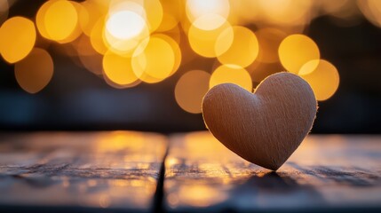 Wall Mural - Heart shape bokeh Valentine day background, women day love gradient