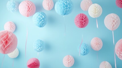 Wall Mural - Cute Pink And Blue Decoration Motion Background