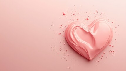 Wall Mural - Abstract pink heart background. Mothers day background. Valentines day background. Romantic background