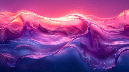 Wall Mural - Abstract Pink Purple Liquid Wave Abstract Art