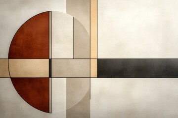 Wall Mural - painting of a circle with a red border and a white background