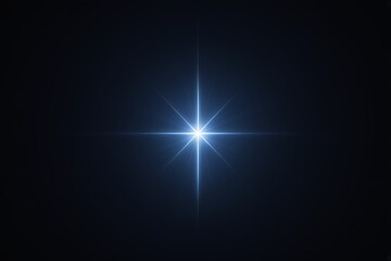 Wall Mural - arafed image of a bright star shines brightly in the dark