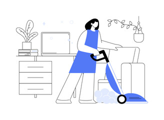 Wall Mural - steam cleaner isolated cartoon vector illustrations.